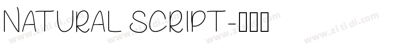 NATURAL SCRIPT字体转换